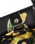 Dolce & Gabbana Black Leather Miss Escape Shopping Tote Women Borse Bag